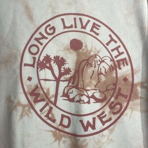 Unisex Wild Is Calling Tie Dye Crewneck Sweatshirt Size Large